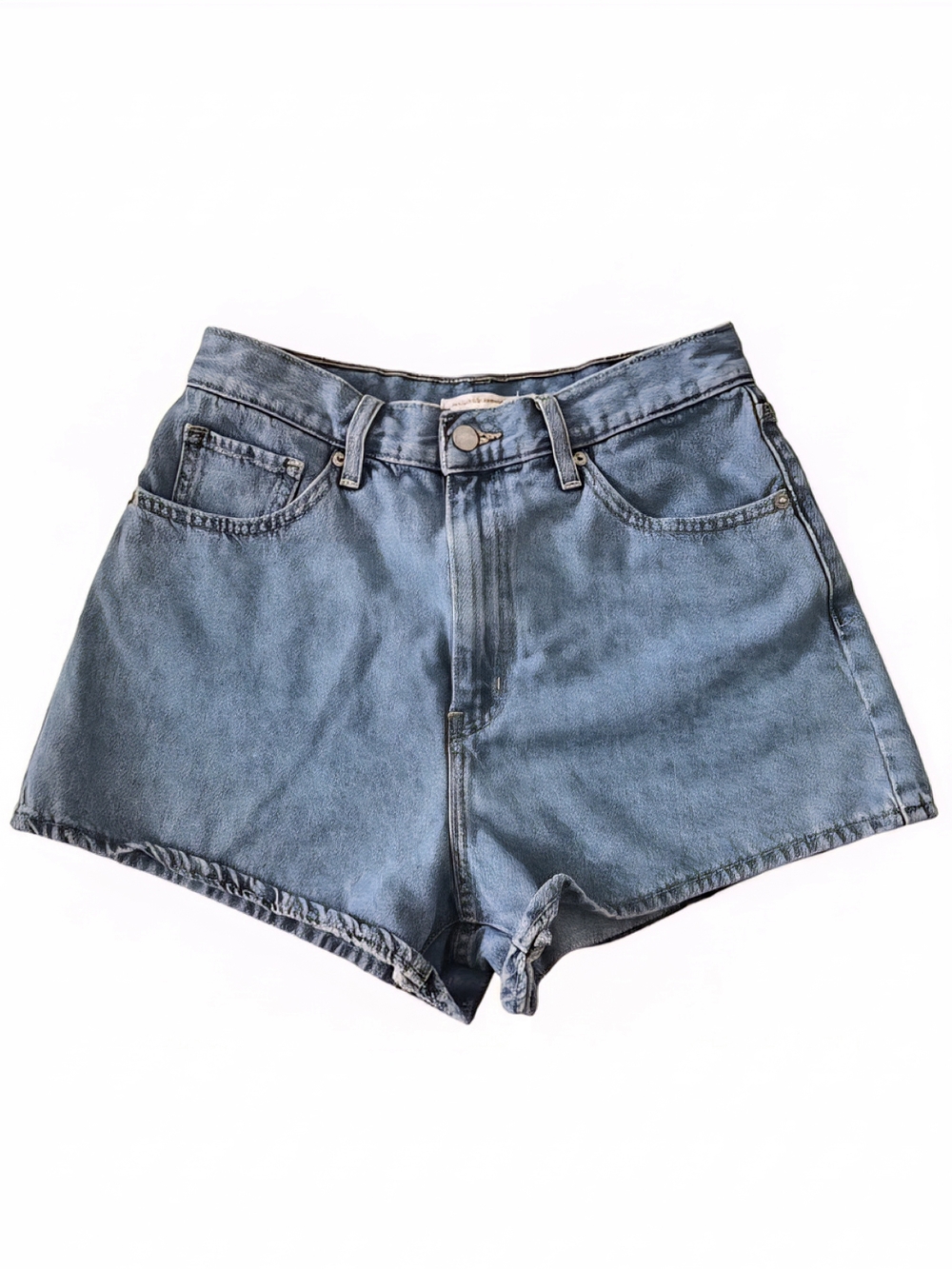 Levi's High-Rise Light Blue Denim Shorts